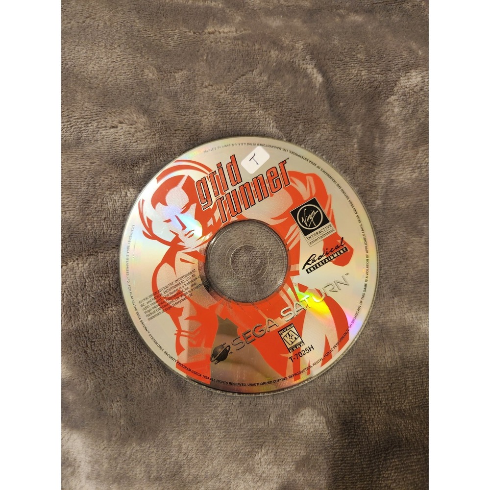 Grid Runner (Sega Saturn, 1996) Disc Only Tested